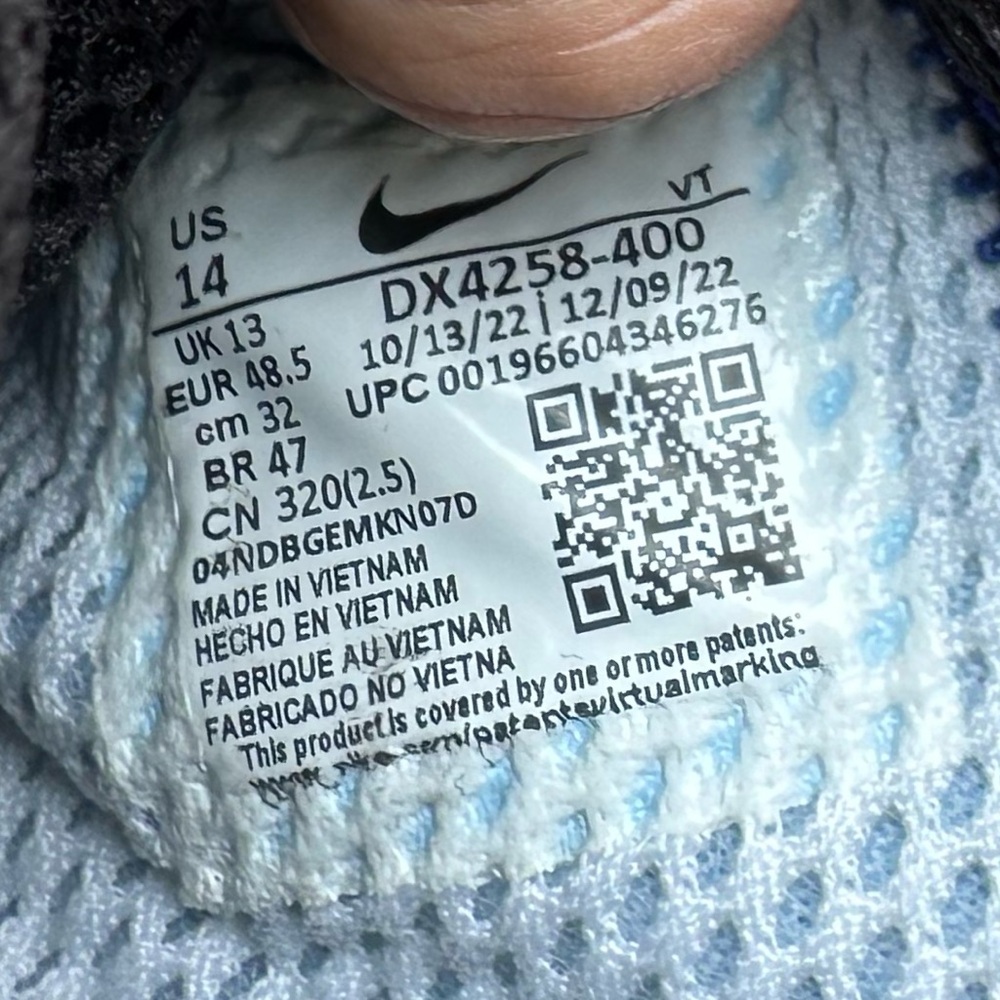 Nike Air Presto Icons Hyper Blue Men's Shoes Brand New Authentic Big Size 14 US - Picture 6 of 6